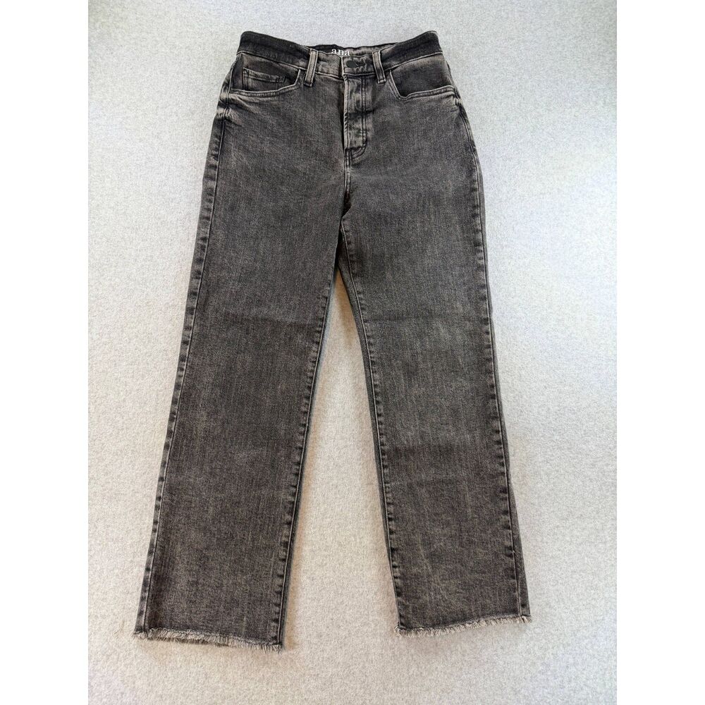 a.n.a A New Approach Highest-Rise Vintage Straight Black Jeans Size 4 3054